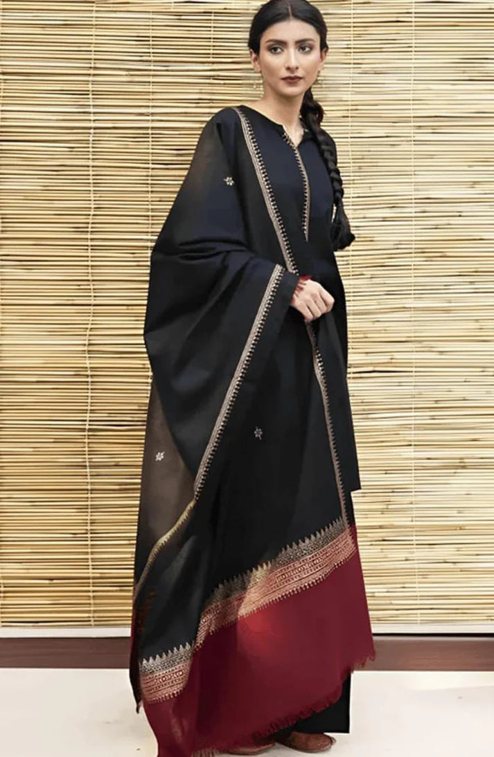 WINTER COLLECTION DHANAK EMBROIDERY 3PC