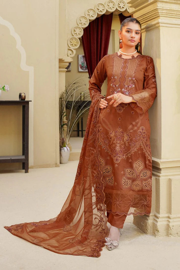 Dhanak Embroidered 3pc