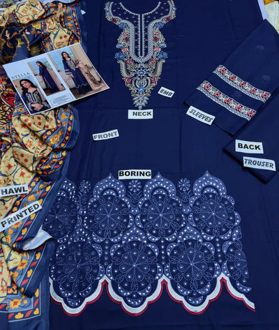 Winter Embroidery 3pc