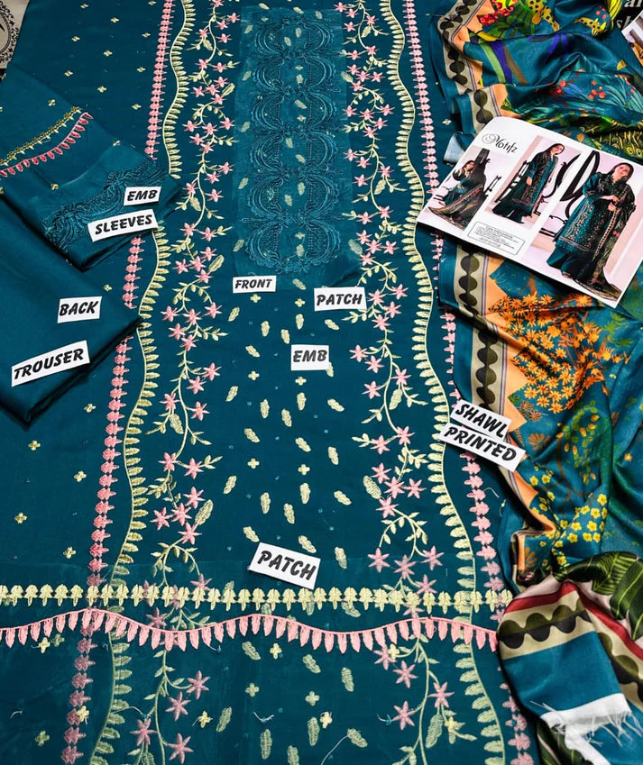 Winter Embroidery 3pc