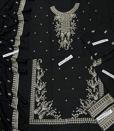 Dhanak Embroidery 3pc