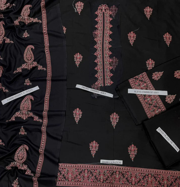 Dhanak Embroidery 3pc