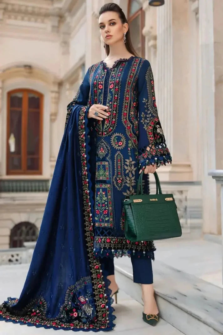 Dhanak Embroidery 3pc
