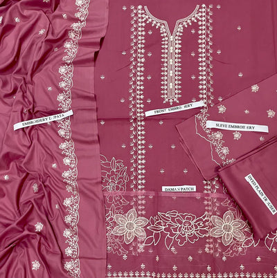 Dhanak Embroidery 3pc