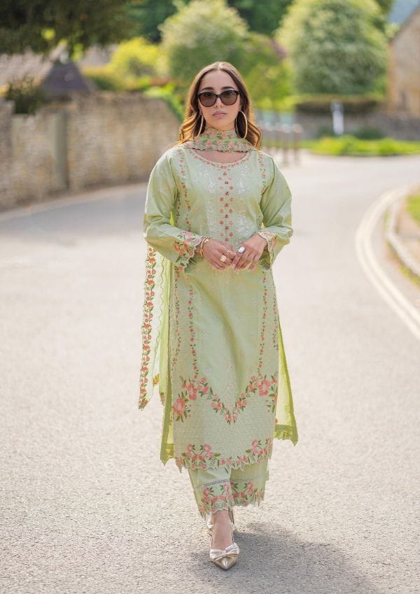 Dhanak Embroidery 3pc