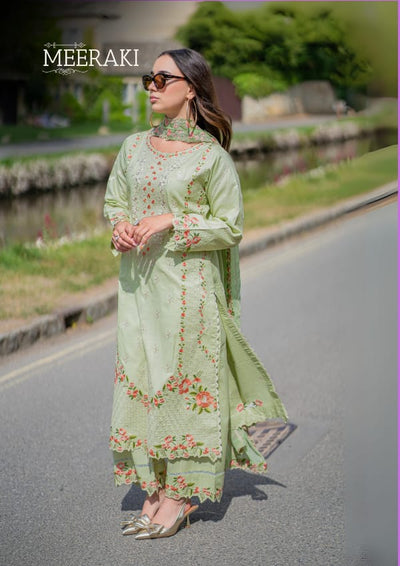 Dhanak Embroidery 3pc