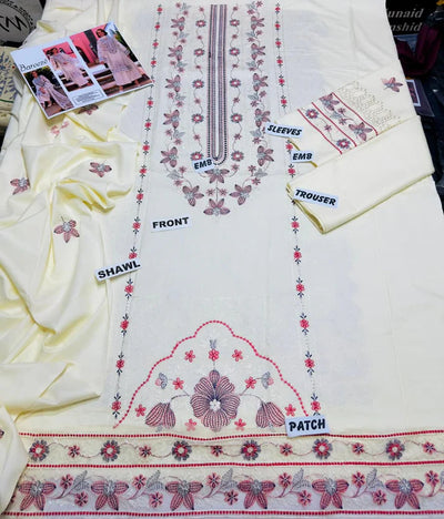 Winter Embroidery 3pc