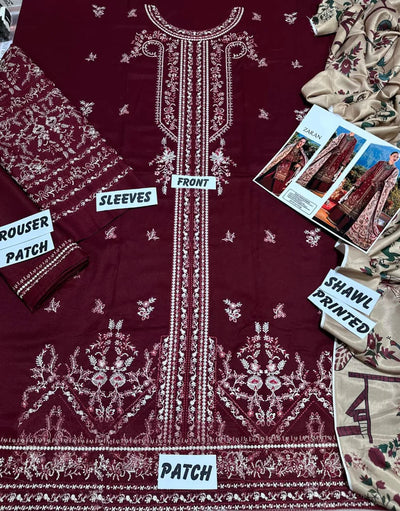 Winter Embroidery 3pc