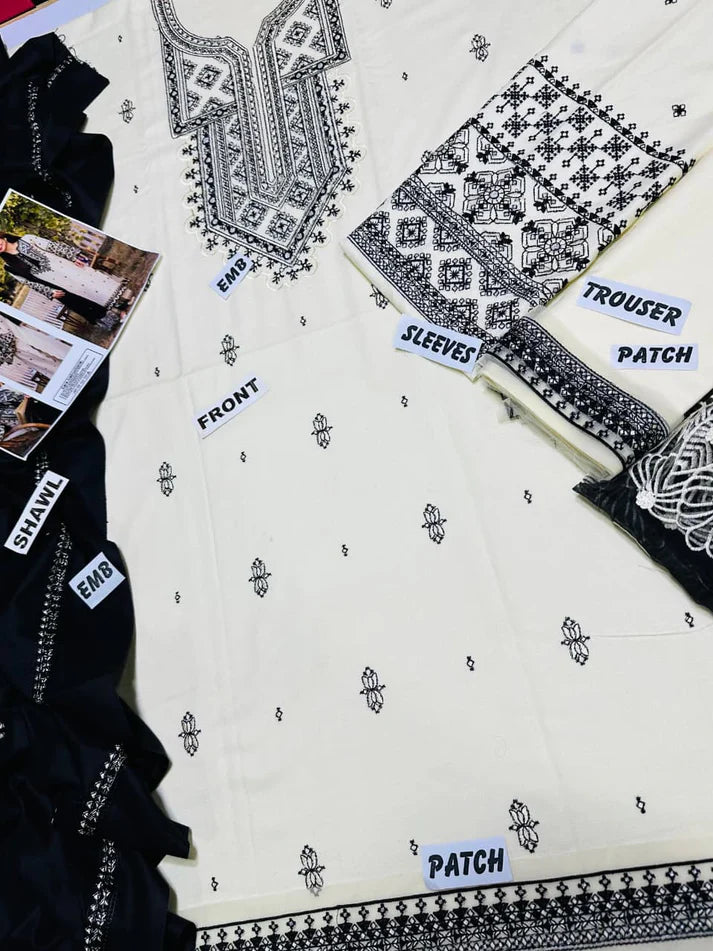 Winter Embroidery 3pc