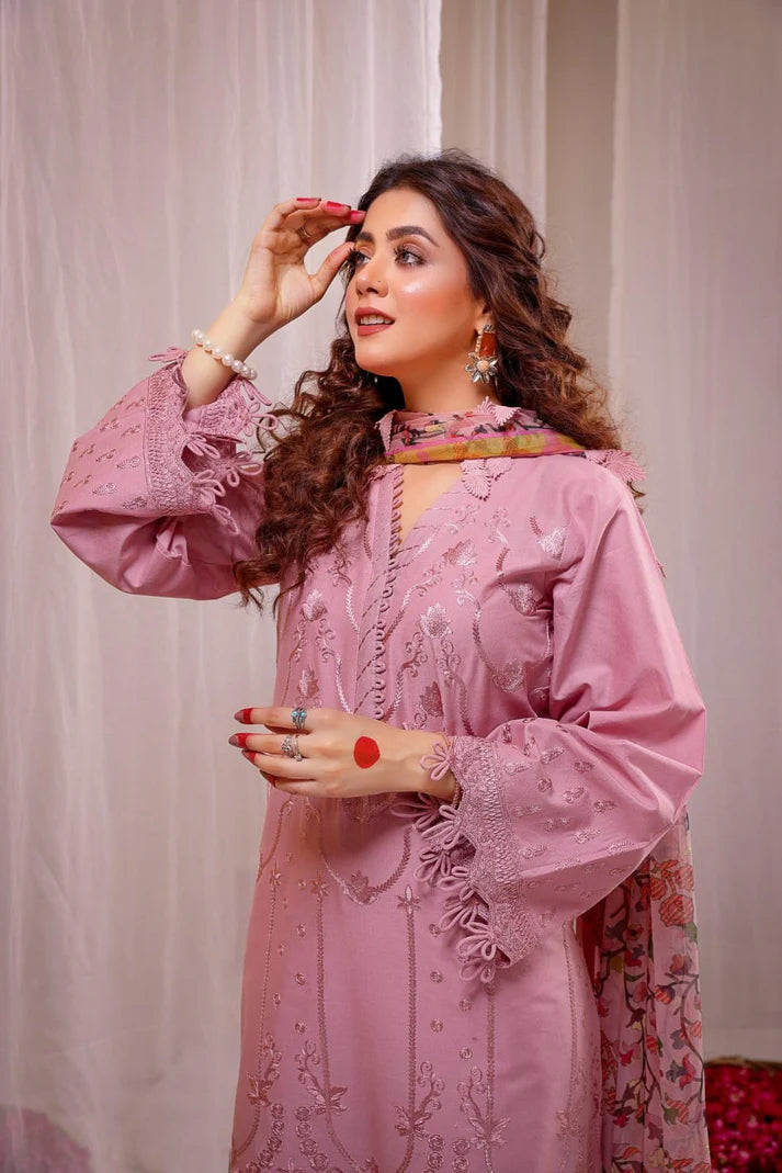 WINTER COLLECTION DHANAK EMBROIDERY 3PC