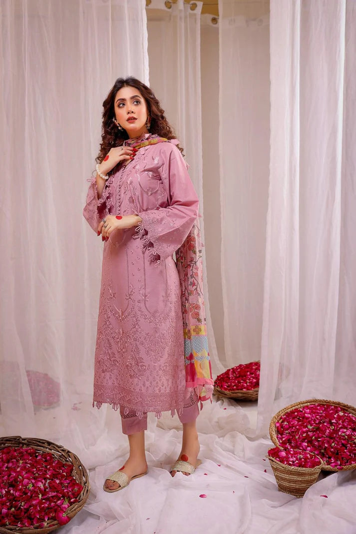 WINTER COLLECTION DHANAK EMBROIDERY 3PC
