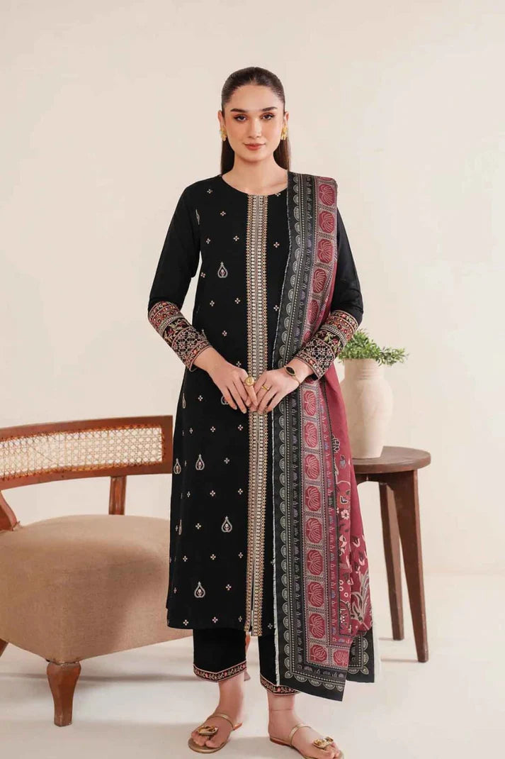 WINTER COLLECTION DHANAK EMBROIDERY 3PC