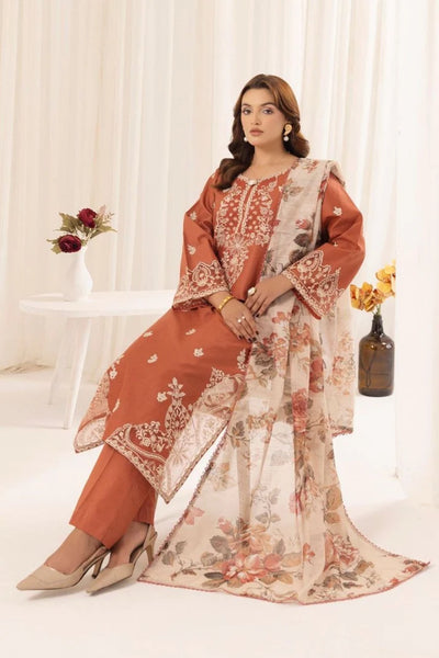 WINTER COLLECTION DHANAK EMBROIDERY 3PC