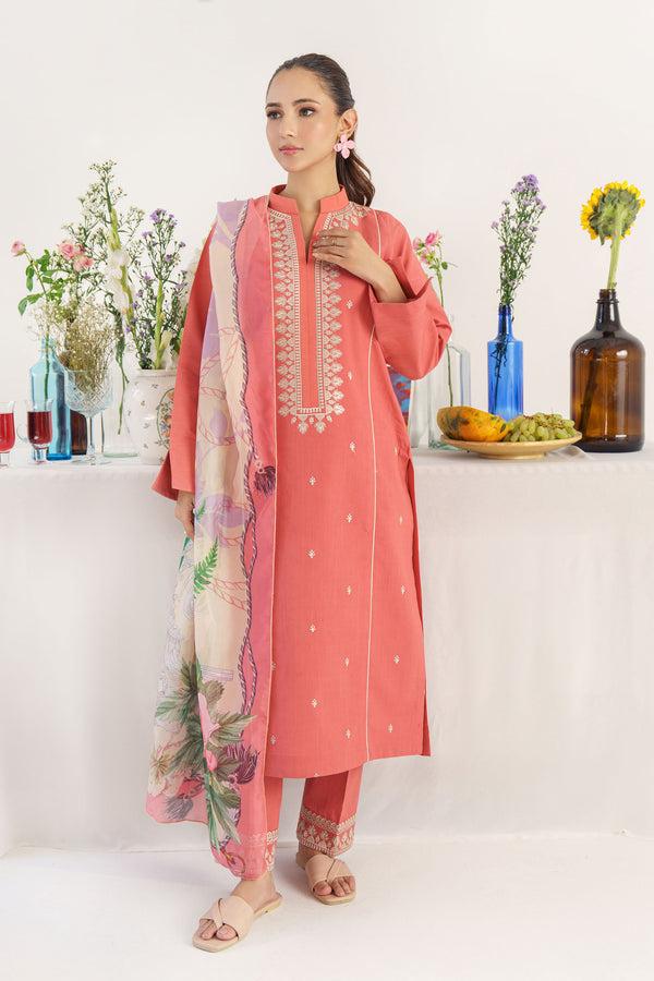 WINTER COLLECTION DHANAK EMBROIDERY 3PC