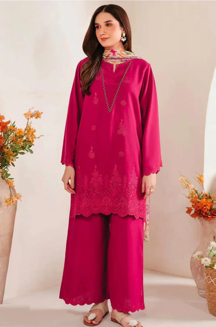 WINTER COLLECTION DHANAK EMBROIDERY 3PC