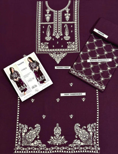 WINTER COLLECTION DHANAK EMBROIDERY 2PC