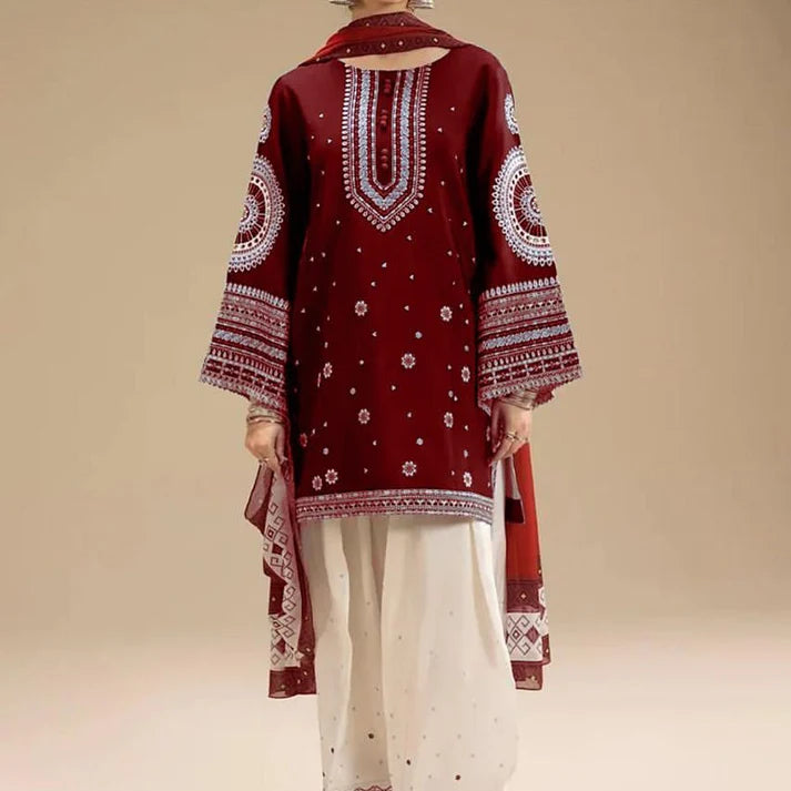 WINTER COLLECTION DHANAK EMBROIDERY 3PC
