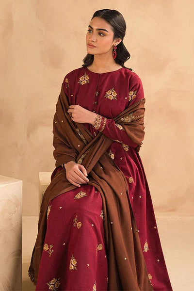WINTER COLLECTION DHANAK EMBROIDERY 3PC