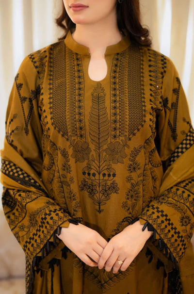 WINTER COLLECTION DHANAK EMBROIDERY 3PC