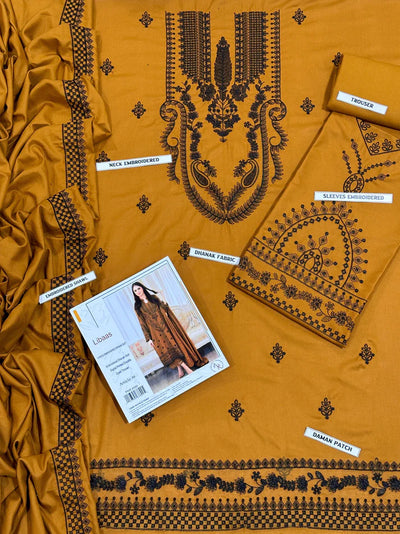 WINTER COLLECTION DHANAK EMBROIDERY 3PC
