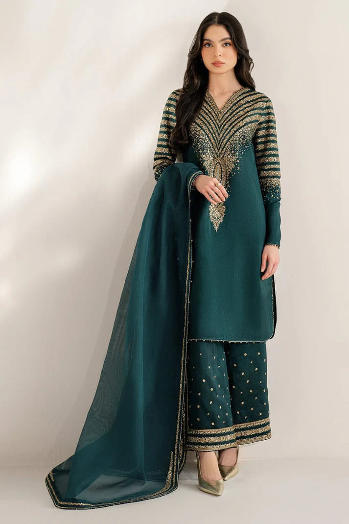 Dhanak Embroidered 3pc