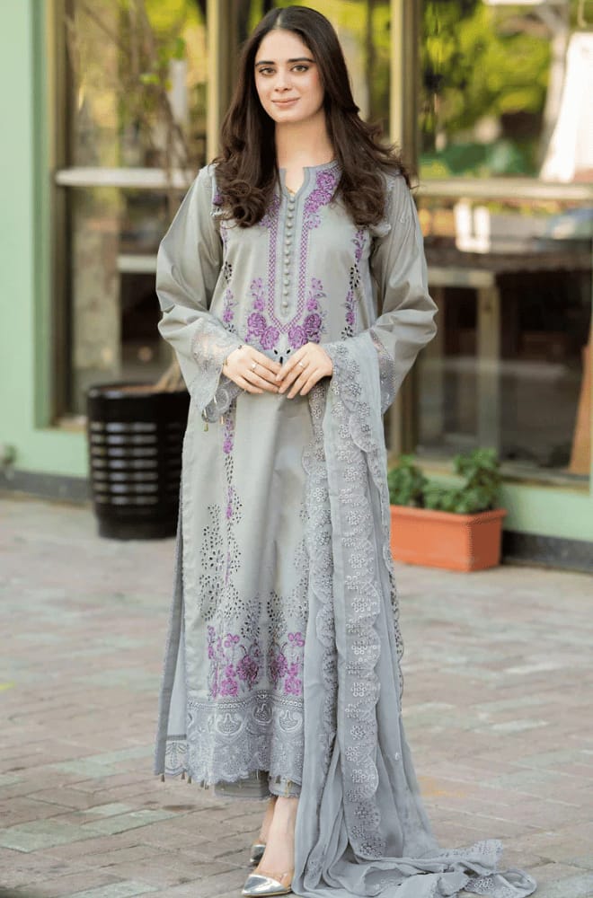 Dhanak Embroidered 3pc