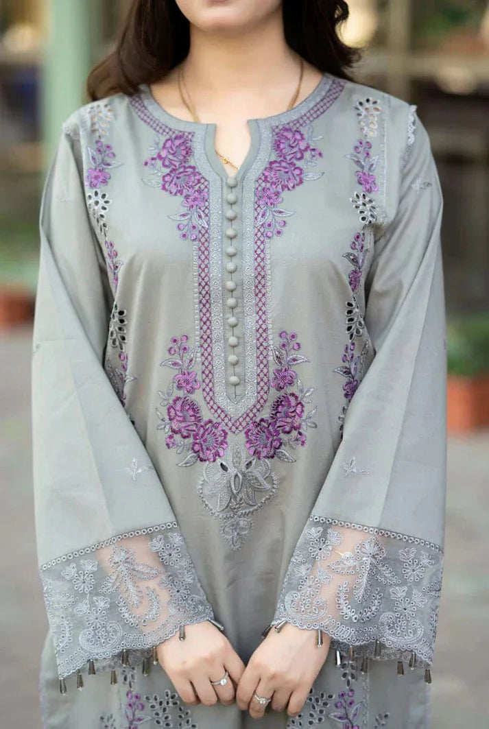 Dhanak Embroidered 3pc