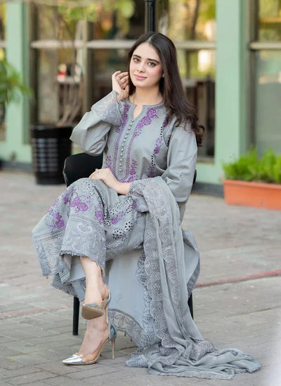 Dhanak Embroidered 3pc
