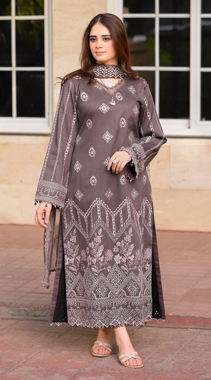 Dhanak Embroidered 3pc