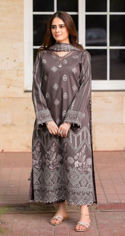Dhanak Embroidered 3pc