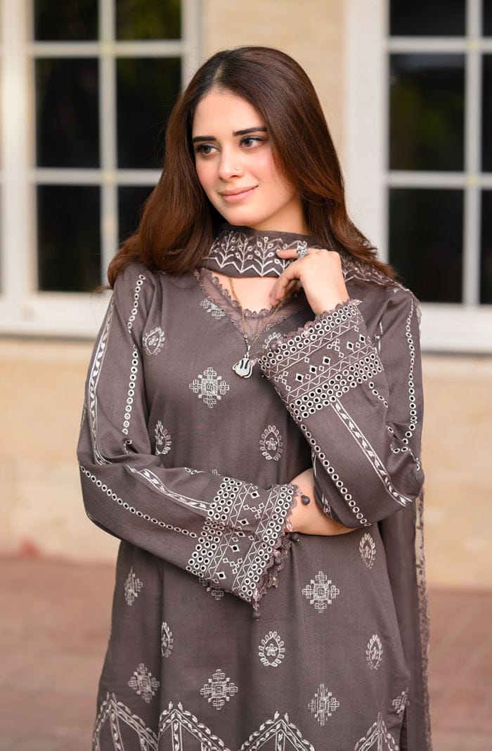 Dhanak Embroidered 3pc
