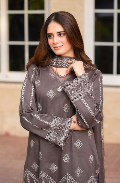 Dhanak Embroidered 3pc