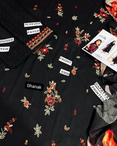 WINTER COLLECTION DHANAK EMBROIDERY 3PC