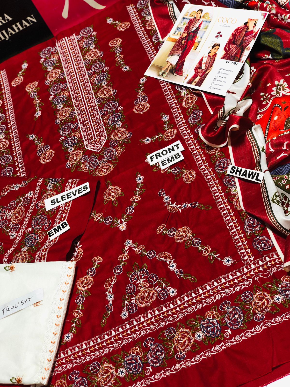 WINTER COLLECTION DHANAK EMBROIDERY 3PC