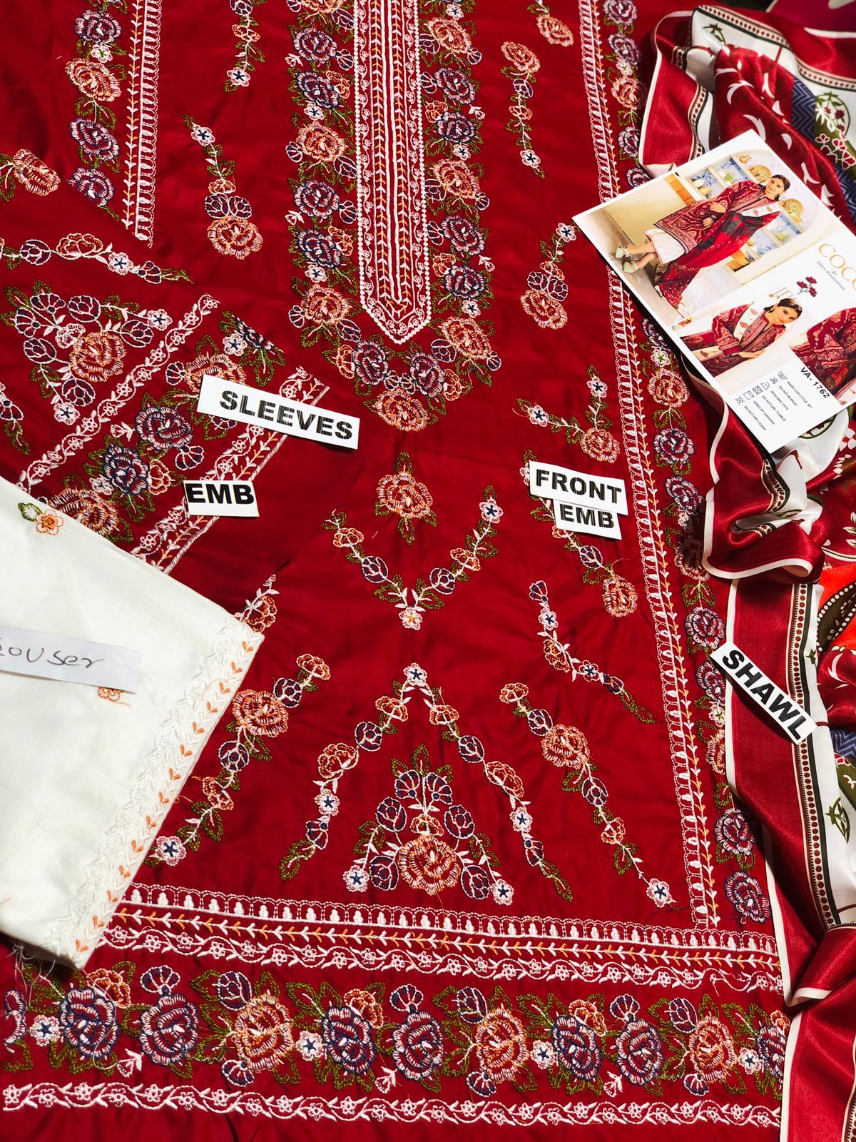WINTER COLLECTION DHANAK EMBROIDERY 3PC