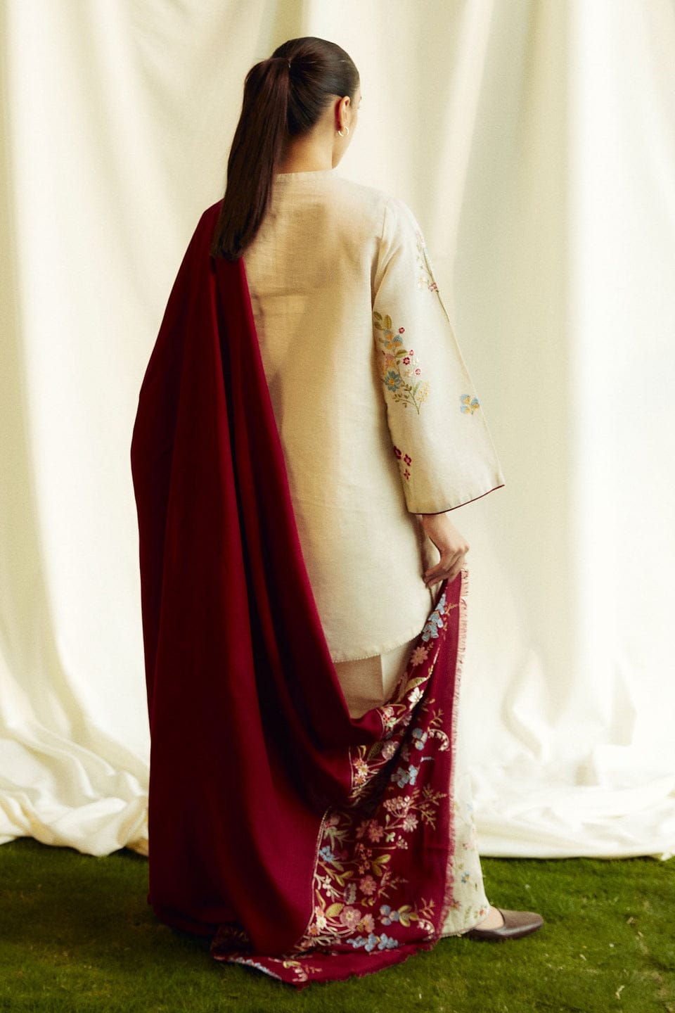 WINTER COLLECTION DHANAK EMBROIDERY 3PC
