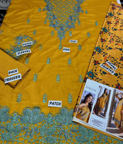 WINTER COLLECTION DHANAK EMBROIDERY 3PC