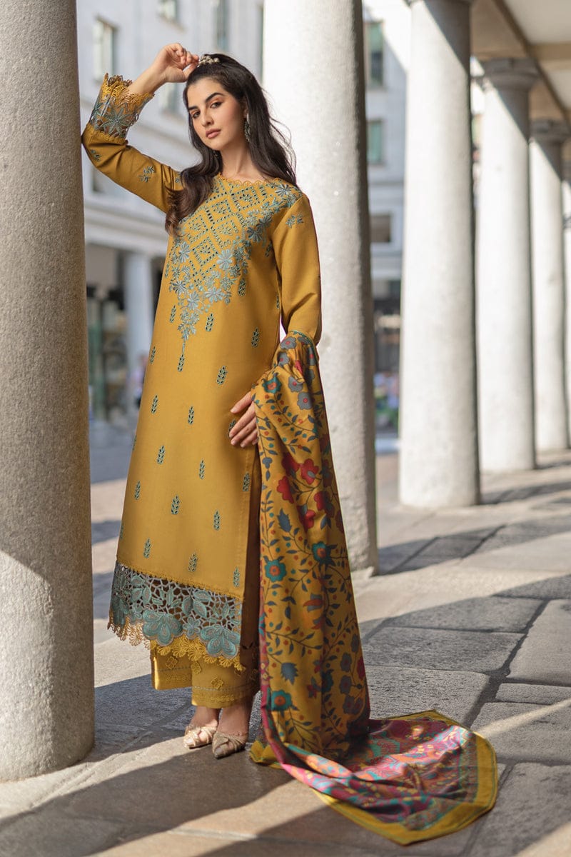 WINTER COLLECTION DHANAK EMBROIDERY 3PC