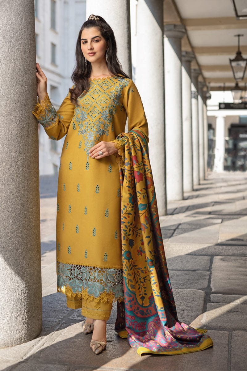 WINTER COLLECTION DHANAK EMBROIDERY 3PC