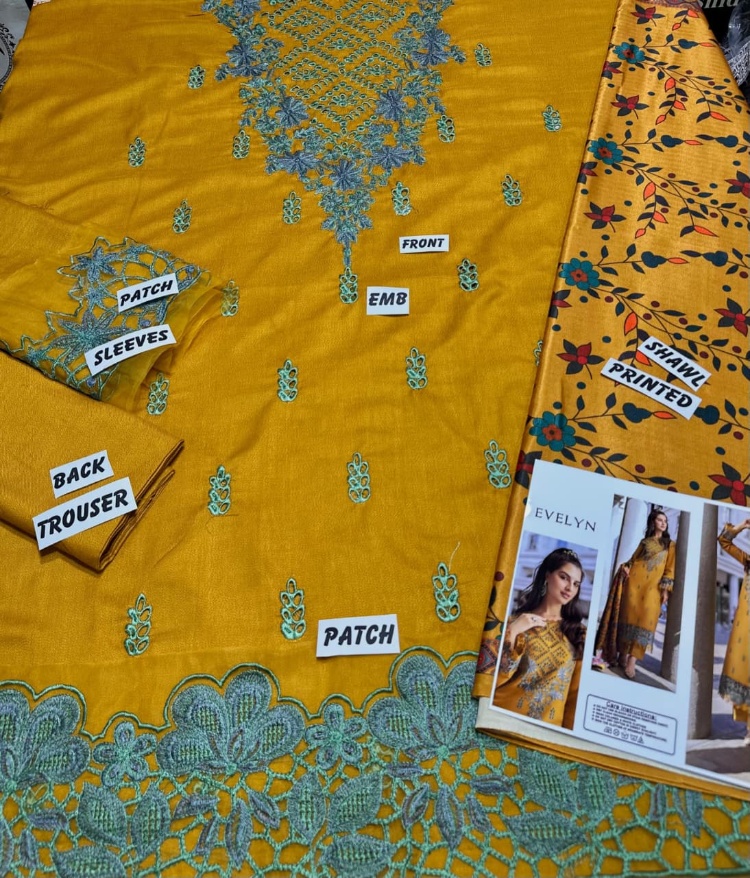WINTER COLLECTION DHANAK EMBROIDERY 3PC
