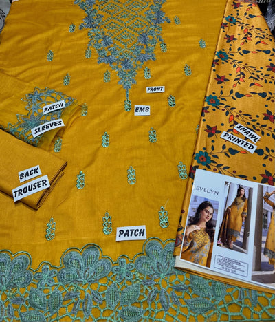 WINTER COLLECTION DHANAK EMBROIDERY 3PC
