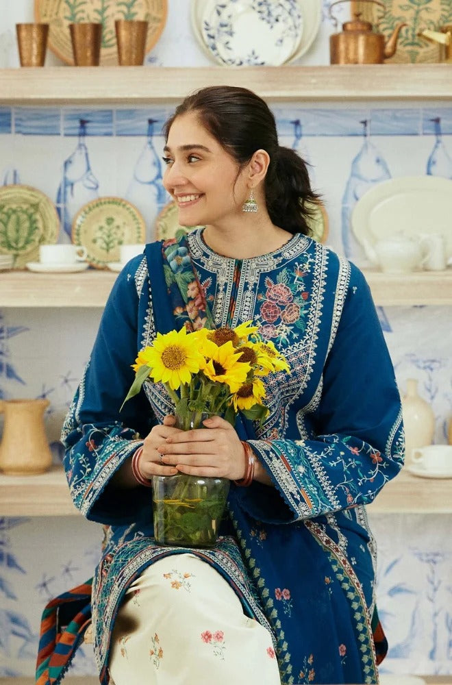 WINTER COLLECTION DHANAK EMBROIDERY 3PC