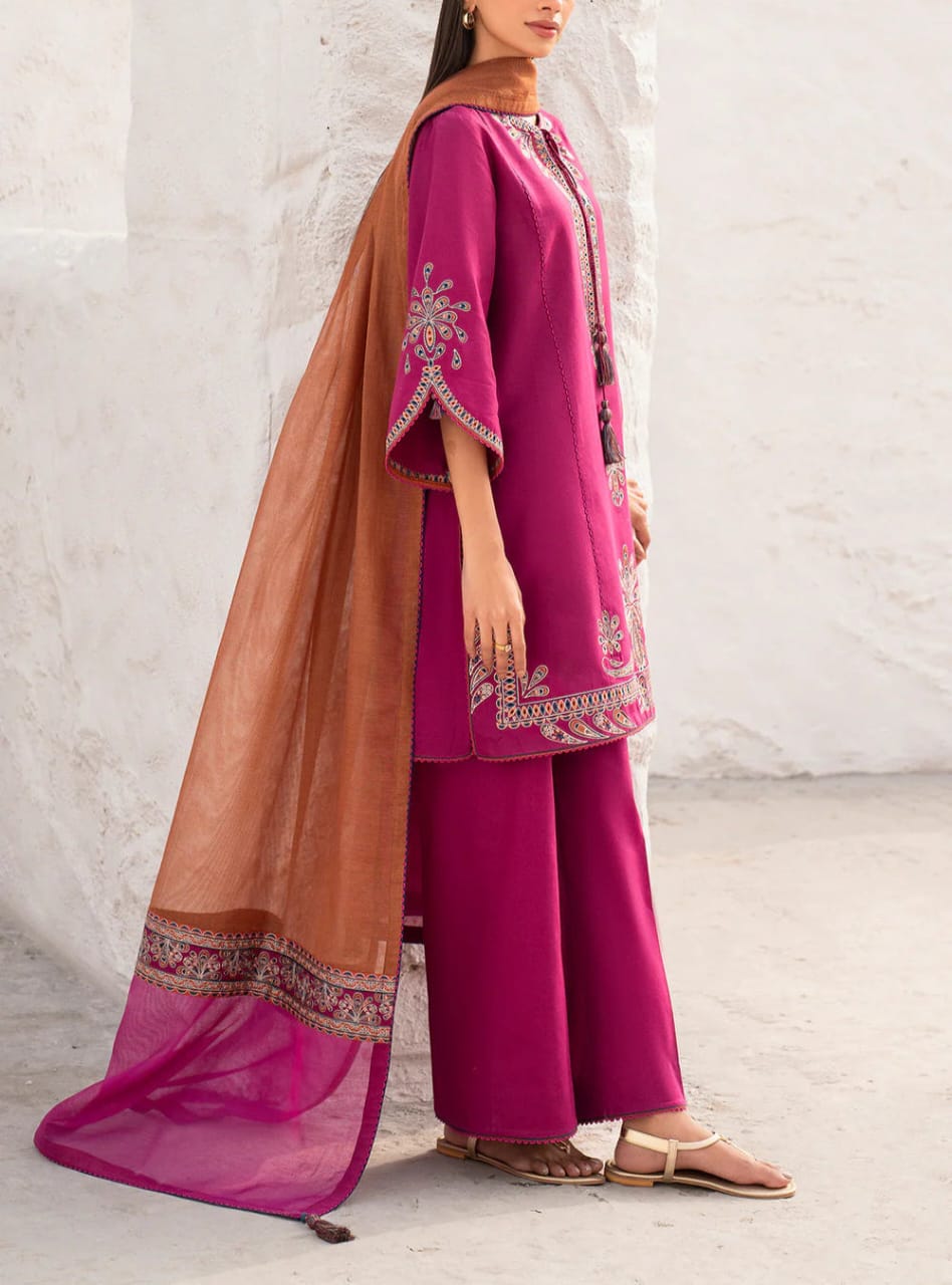 WINTER COLLECTION DHANAK EMBROIDERY 3PC