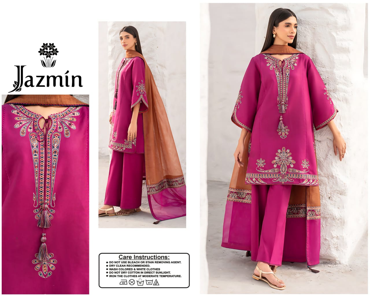 WINTER COLLECTION DHANAK EMBROIDERY 3PC