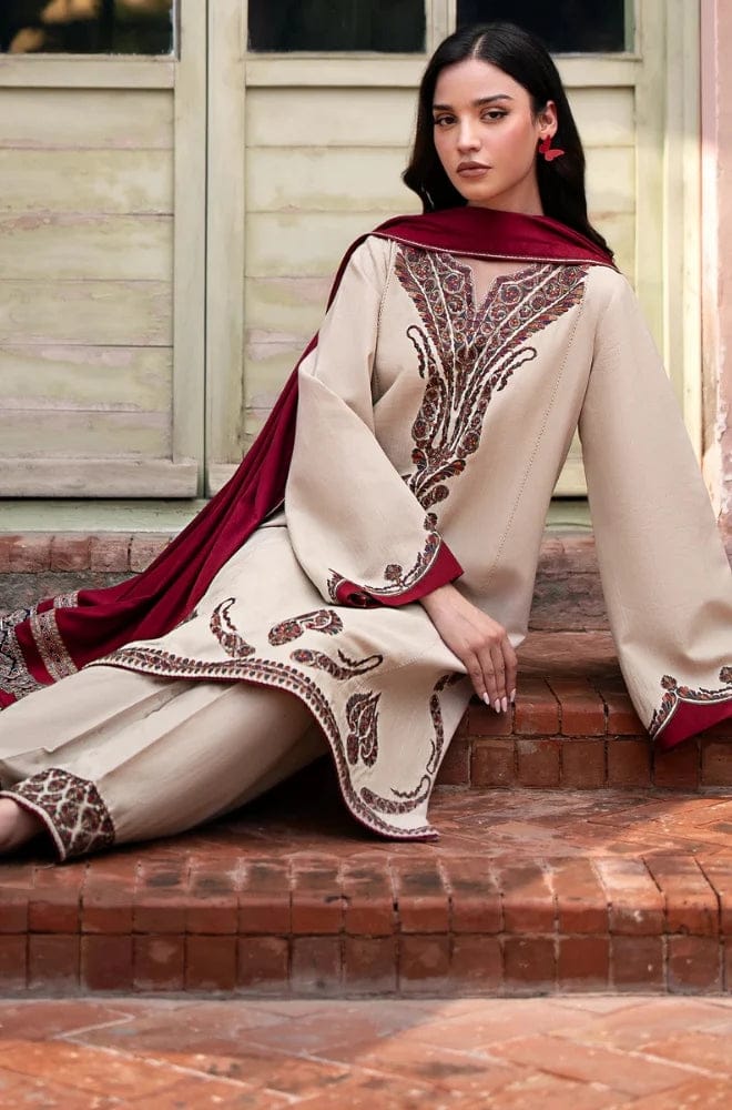 WINTER COLLECTION DHANAK EMBROIDERY 3PC