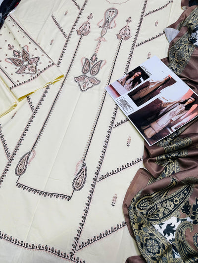 WINTER COLLECTION DHANAK EMBROIDERY 3PC