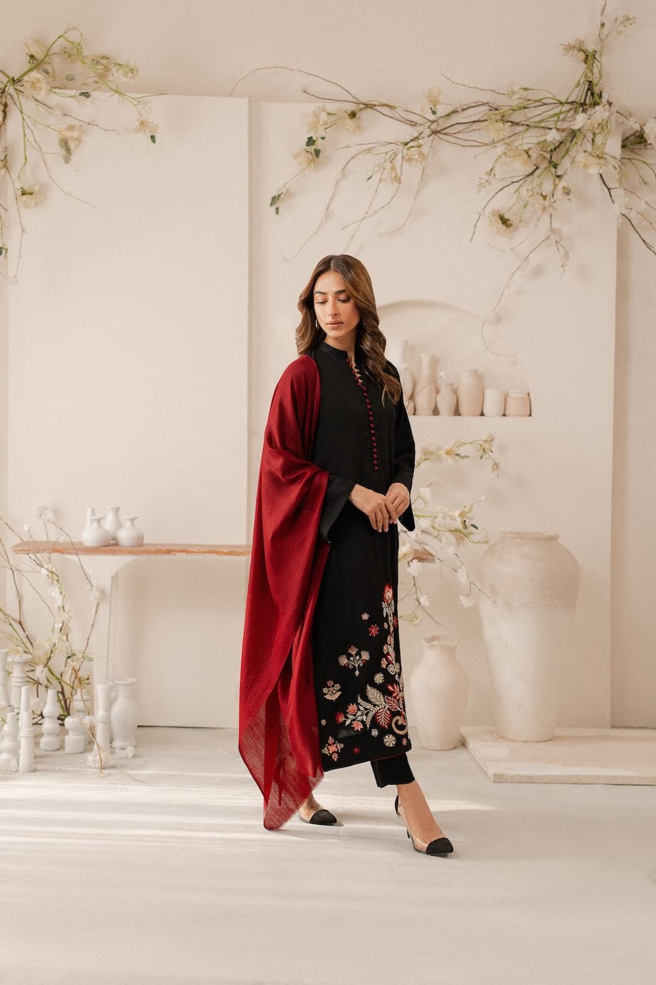 WINTER COLLECTION DHANAK EMBROIDERY 3PC