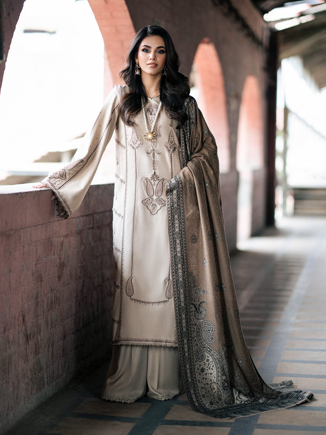 WINTER COLLECTION DHANAK EMBROIDERY 3PC