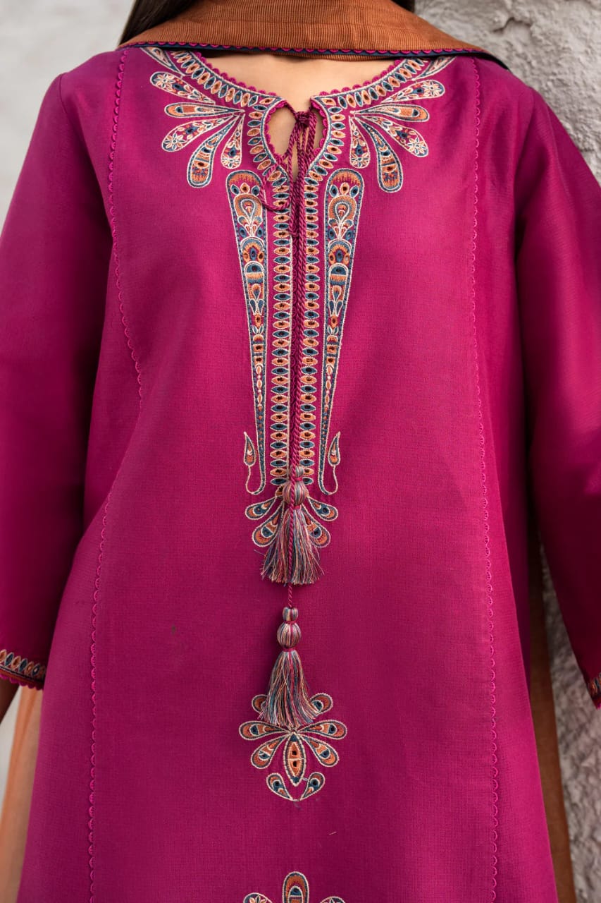 WINTER COLLECTION DHANAK EMBROIDERY 3PC