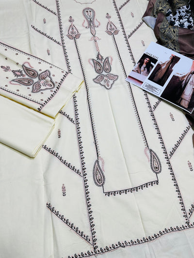 WINTER COLLECTION DHANAK EMBROIDERY 3PC